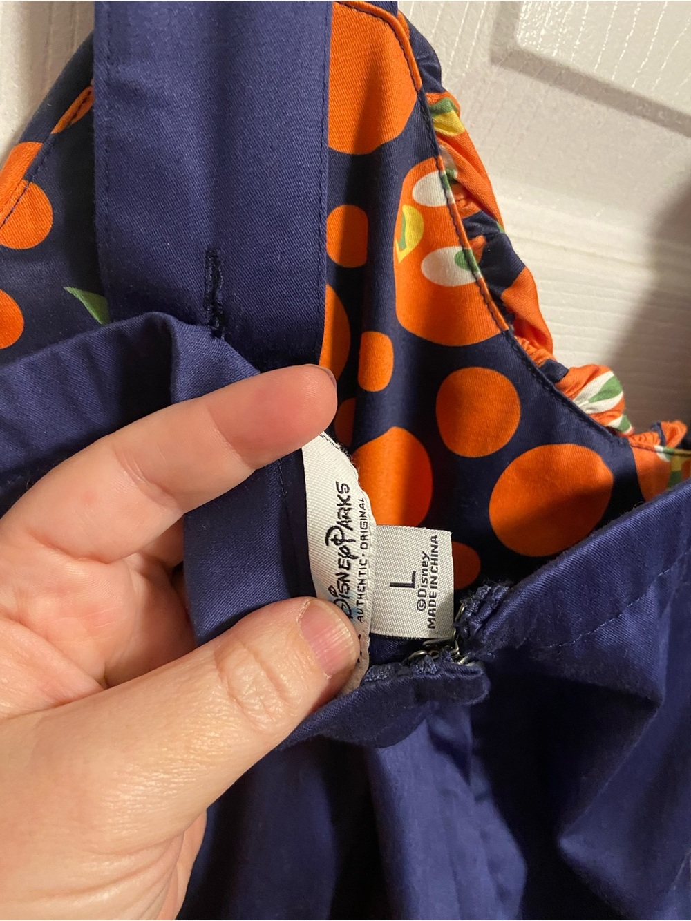 Disney Dress Shop - Orange Bird, Navy & Orange Polka Dot Sundress - Picture 5 of 5